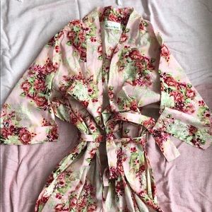 Floral Cotton Robe. The Paisley Box. Size S/M
